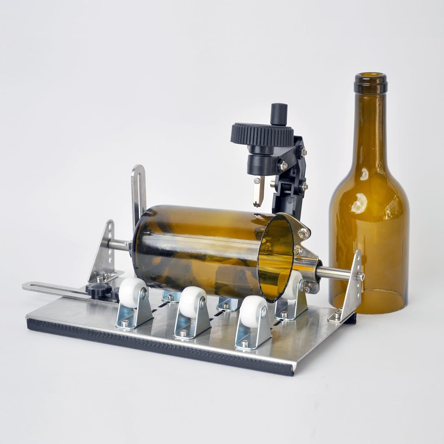 Wine Bottle Cutter & Glass Cutter Kit Round and Square,Upgraded Glass Bottle Cutter Kit for All Shapes,Wine, Beer, Liquor, Whiskey, Alcohol, Champagne