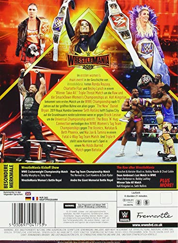 WWE - Wrestlemania, 4 DVDs (Bonus Edition)