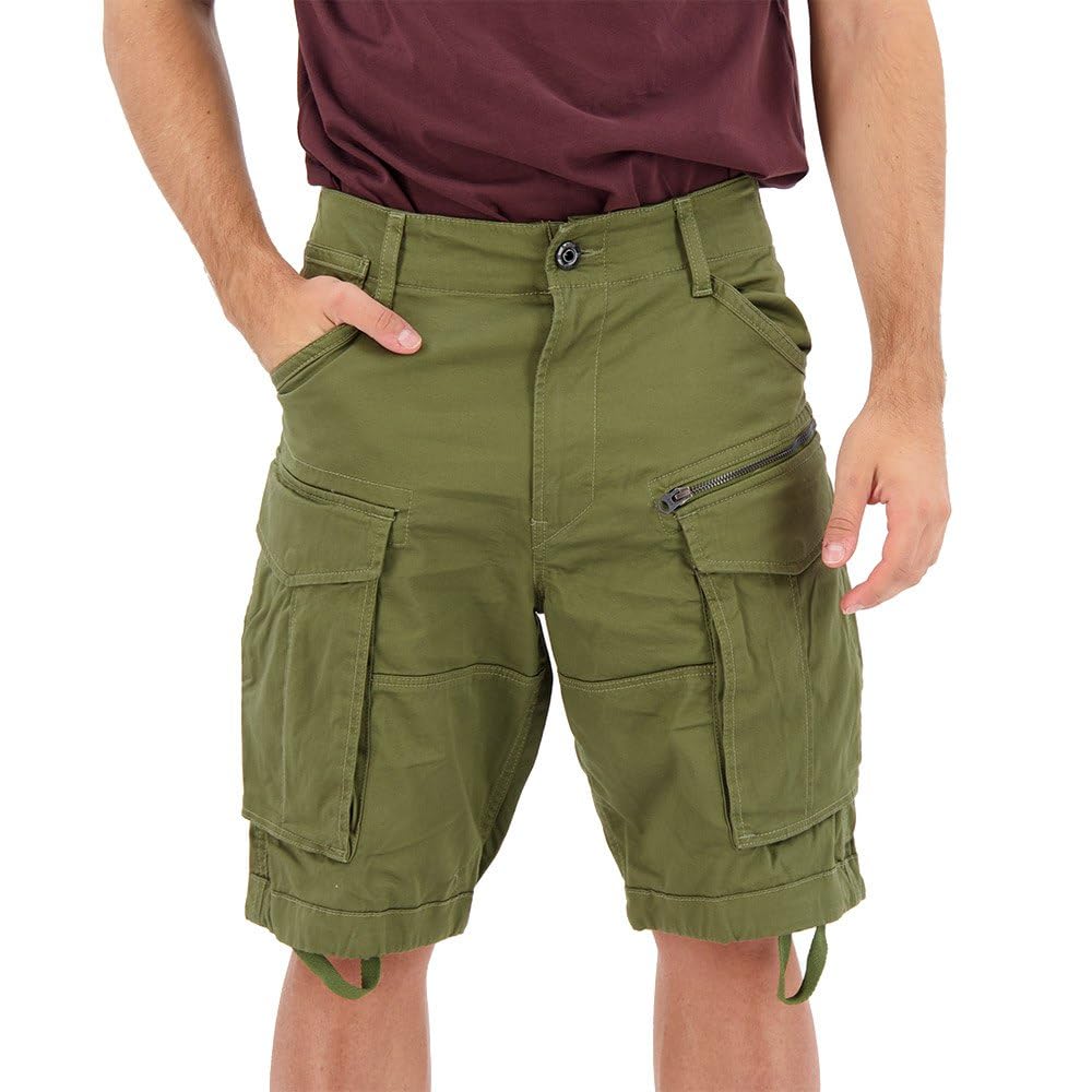 G-Star Men's Rovic Zip Relaxed Shorts, Green (sage D08566-5126-724), 28