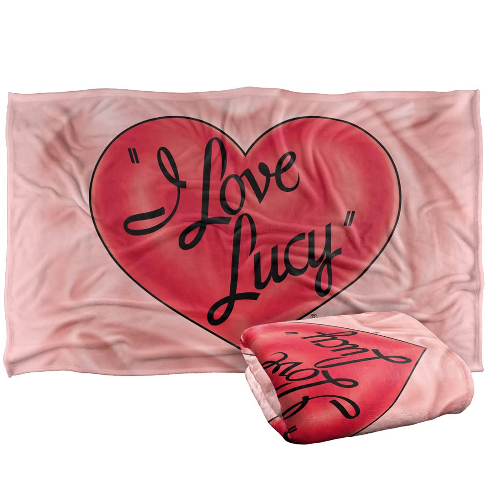 Trevco I Love Lucy 3D Logo Silky Touch Super Soft Throw Blanket 36" x 58"