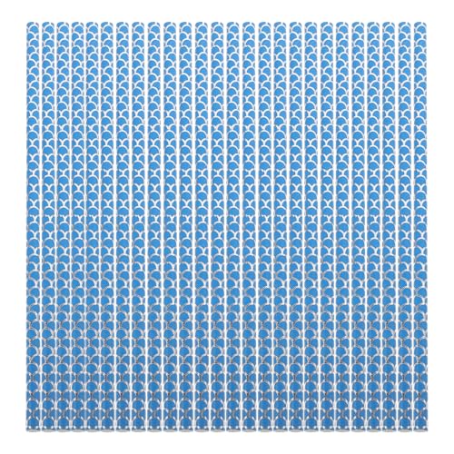 100 pitillos de papel colita de sirena azul miniatura 1