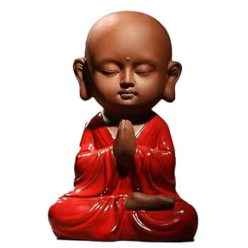 人形　一休　小坊主　石製　オブジェ　置物　インテリア　工芸品　美術品　A2582 人形 一休 小坊主 石製 オブジェ 置物 インテリア 工芸品 美術品