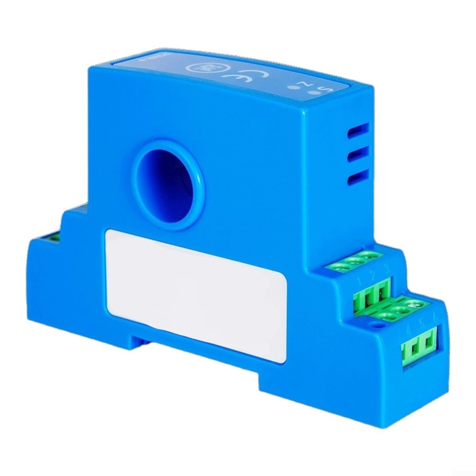 DC Stromwandler Hall-Sensor 0-50A/0-100A, 4-20mA Ausgang, Durchsteck Typ 15mm, ±0.3% Genauigkeit für Steuerung(DC0-50A)