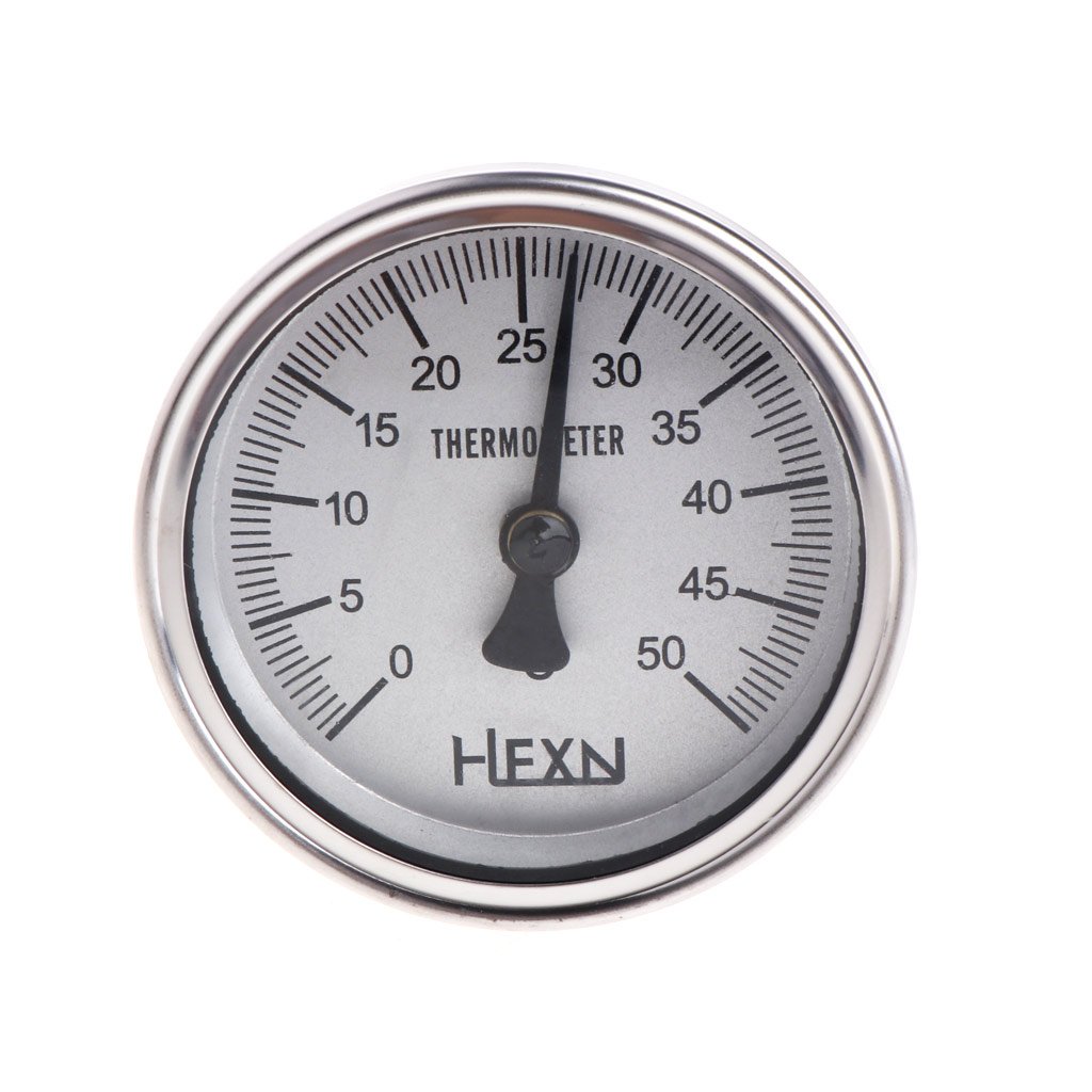 Termometro per Tubi 50/100/150/200/300℃ Termometro Bimetallico Indicatore di Monitoraggio della Temperatura del Metallo per Uso Industriale di Condotte