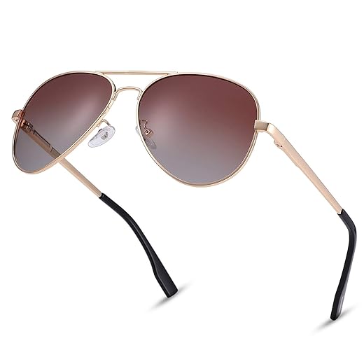 NULOOQ Extra Small Aviator Polarized Sunglasses for Small Face Women Men Juniors and Kids 52mm & 58mm