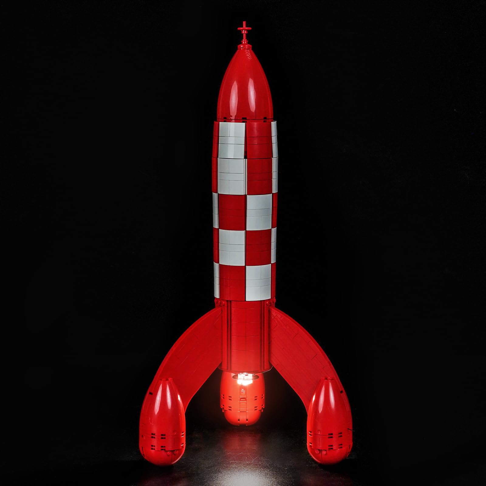 Light Kit Compatible with Lego 21367 Moon Rocket (No Model), Decoration Lighting Set Compatible with Lego Moon Rocket Blocks Model