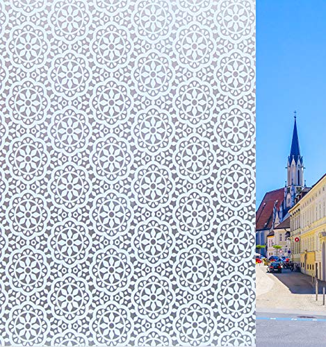 Concus-T Película autoadhesiva para ventana Esmerilada Privado Estática No Adhesivo para Oficina Baño Dormitorio Sala de reuniones Cocina 90x200cm