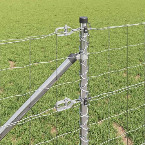 Valla de jardín resistente a la intemperie con postes de acero para cercado perimetral 6