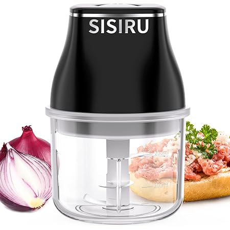 Elektrischer Mini-Zerkleinerer Für Küche - USB-ladbar Mit 3 Edelstahlklingen, 250ml