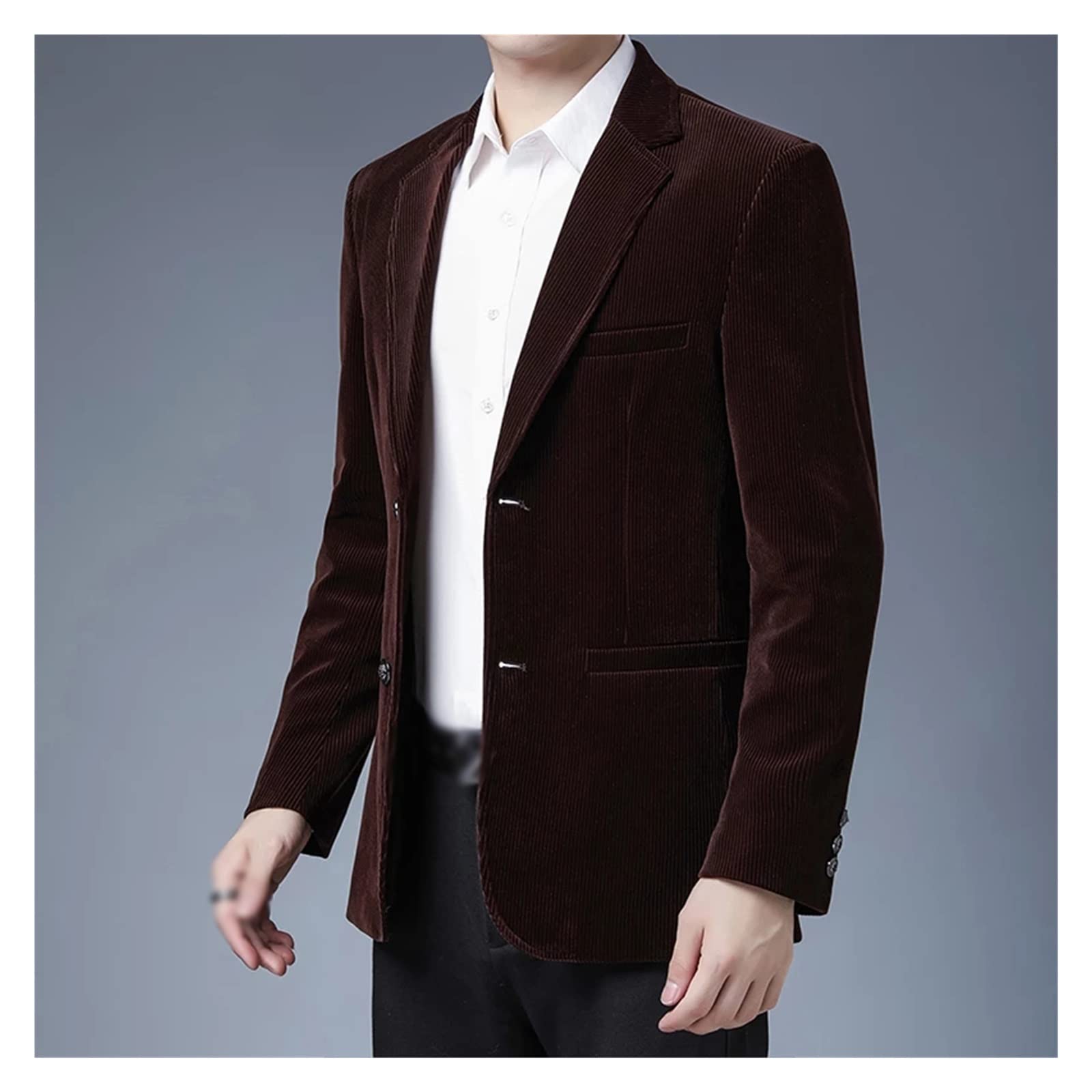 Veste de soirée décontractée en velours côtelé haut de gamme pour le printemps