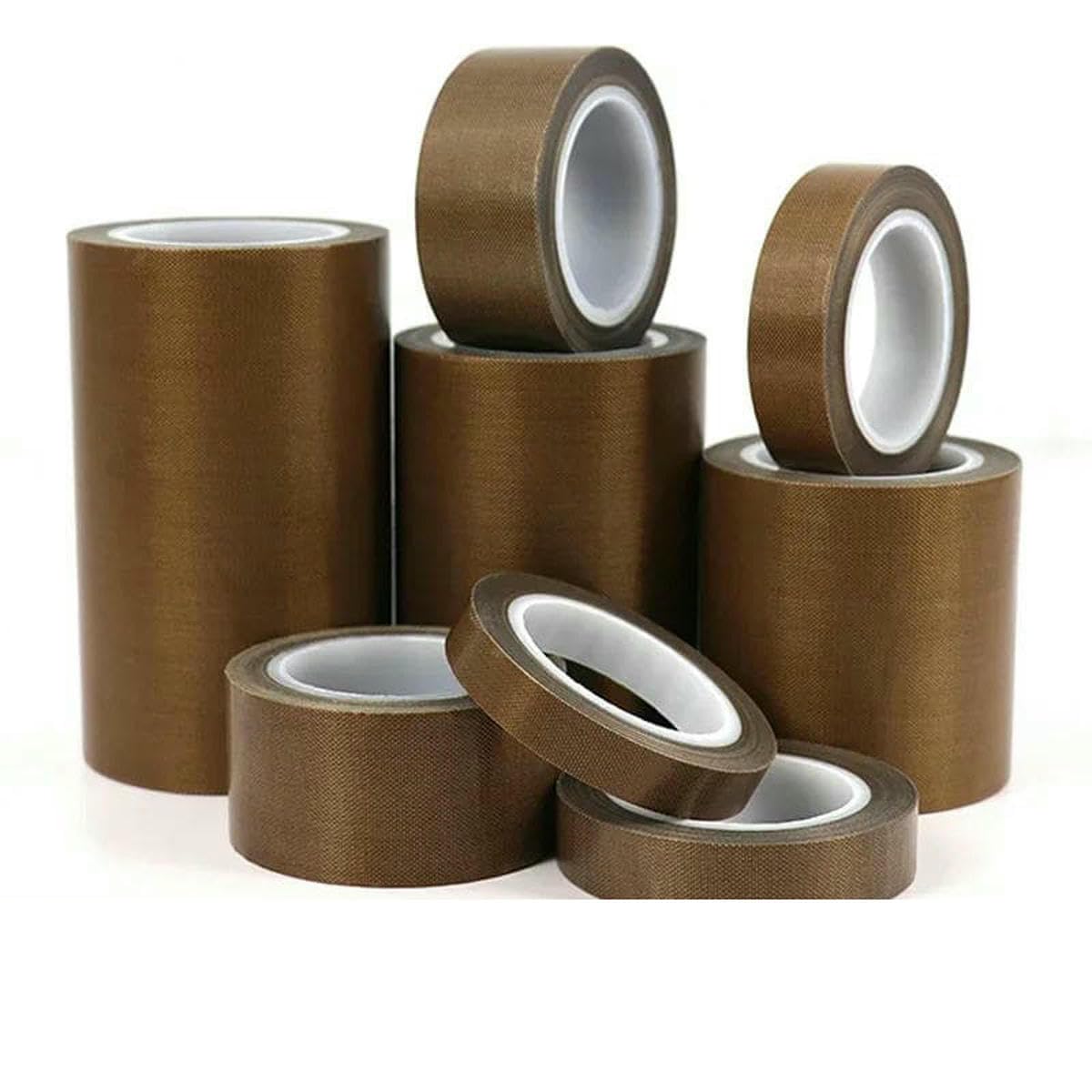 Ruban adhésif PTFE Largeur 5~100 mm Épaisseur 0,13 mm 0,18 mm Résistant haute température sous vide 50 mm 1 rouleau 10 m