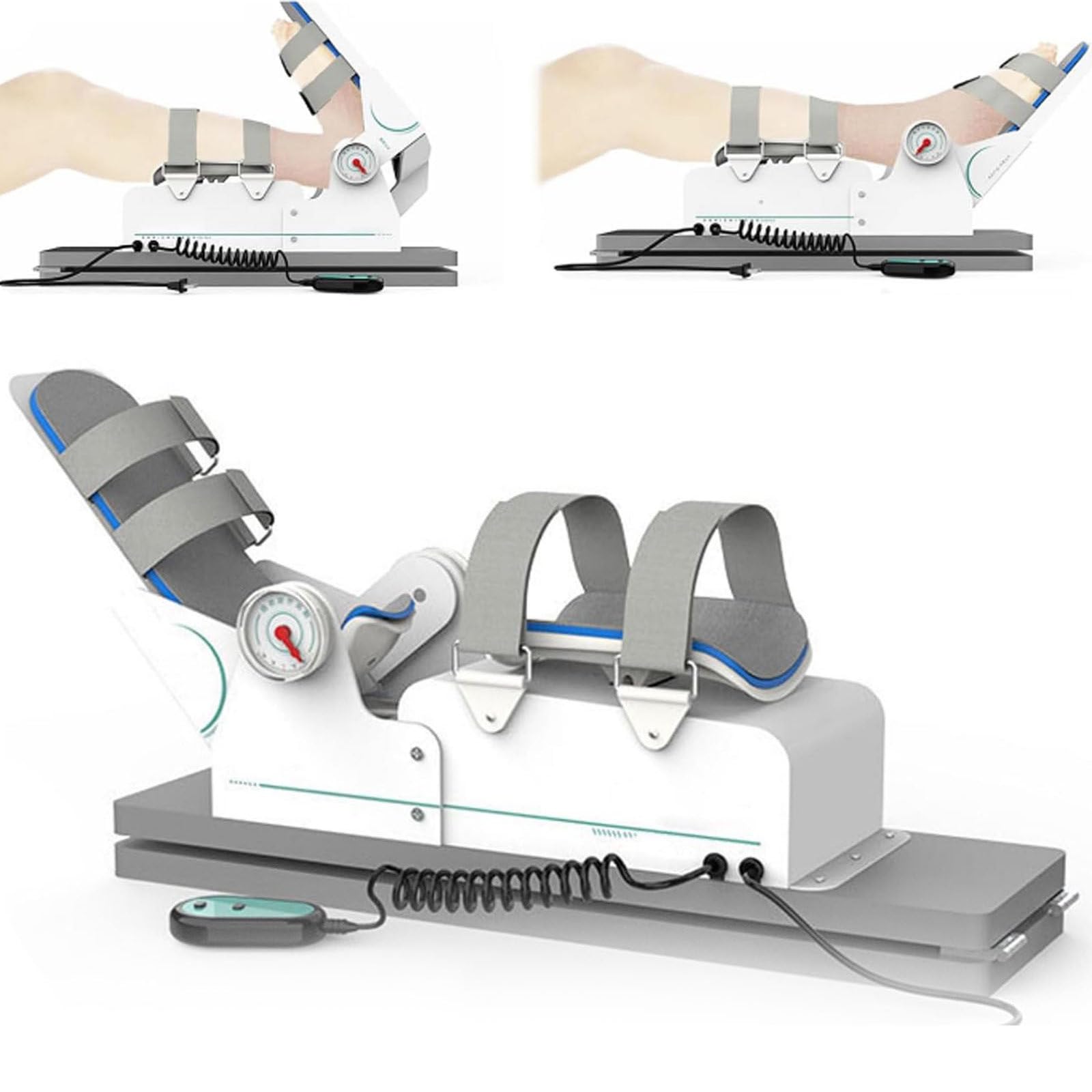 Oiyeknrd Electric Ankle Joint Rehab Training Equipment,Ankle Joint Stretching Exerciser,Ankle Joint Training Device,Full-Angle Training