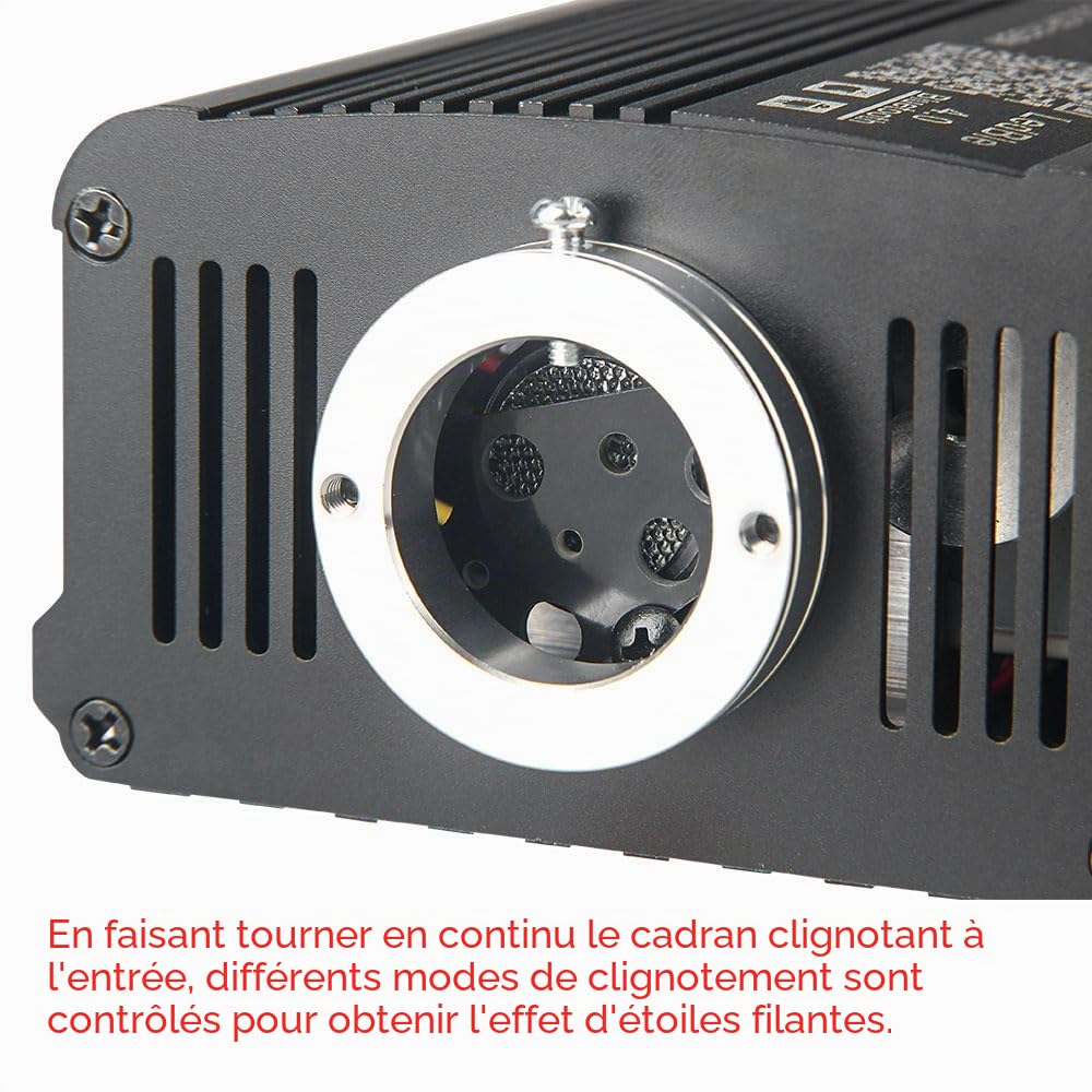 Twinkle Starlight Lot de 500 plafonniers LED à fibre optique 16 W Application et télécommande pour voiture, maison, fête