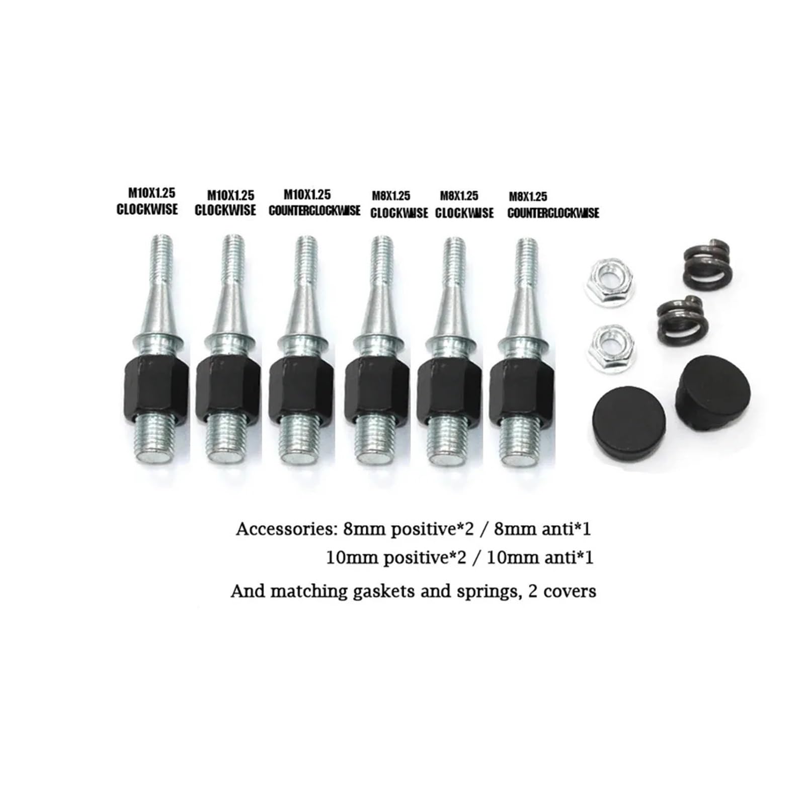 Specchietto retrovisore universale regolabile per Benelli 180s 302s TNT 125 135 150 250 300 600 BN 302 S 8/10MM, Specchietti retrovisori laterali (Benelli - Red)