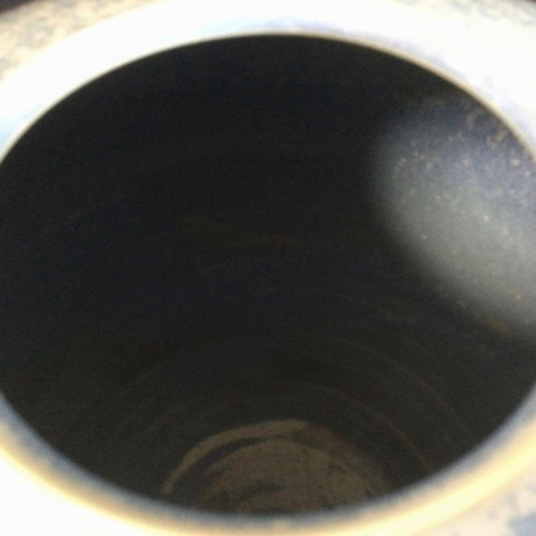 砥部焼 結晶釉 花瓶 きよし窯 山田公夫作 供箱付 B879 きよし窯 -