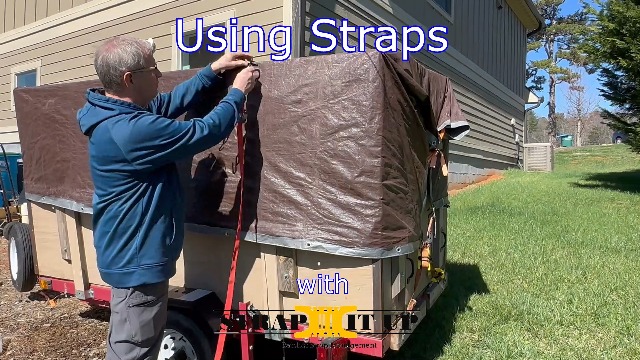 Strap-It Up! Cargo Strap Organizer (4-Pack) - Keep 1"-1.5" Wide Ratchet Straps Neat & Tangle-Free