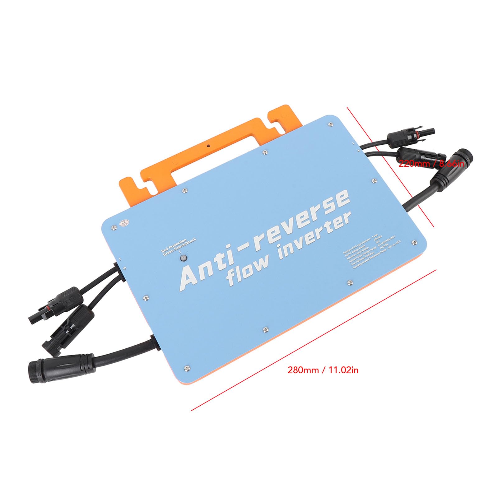 Micro Inverter Collegato Alla Rete Inverter Solare MPPT da 800 W con Controllo App Anti-inversione di Flusso (Spina UE 230V)