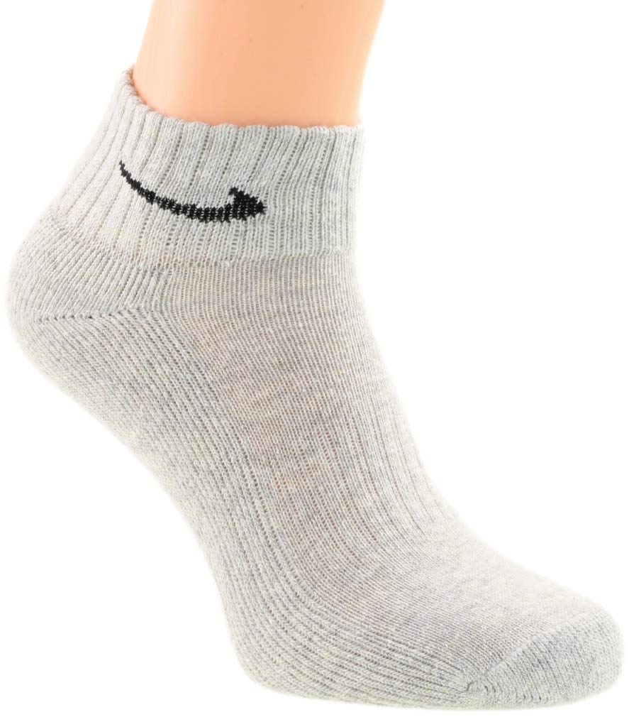 Nike 9 Paar Socken One Quater Socks Herren Damen Kurze Socke Knöchelhoch, Farbcode + Farbe:A28 6 Paar bunt 3 Paar schwarz