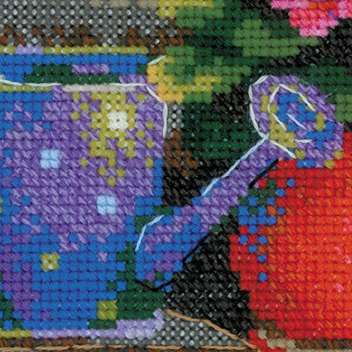 RIOLIS Cross Stitch Kit - 1669 - Windowsill with Flowers, Multicolor, 40cm x 25cm - Image 2