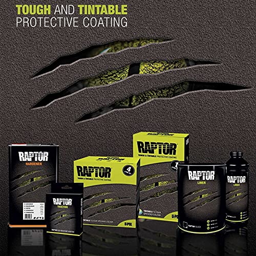 Image of Custom Shop U-Pol Raptor Black Urethane Spray-On Truck Bed Liner, 1 Quart