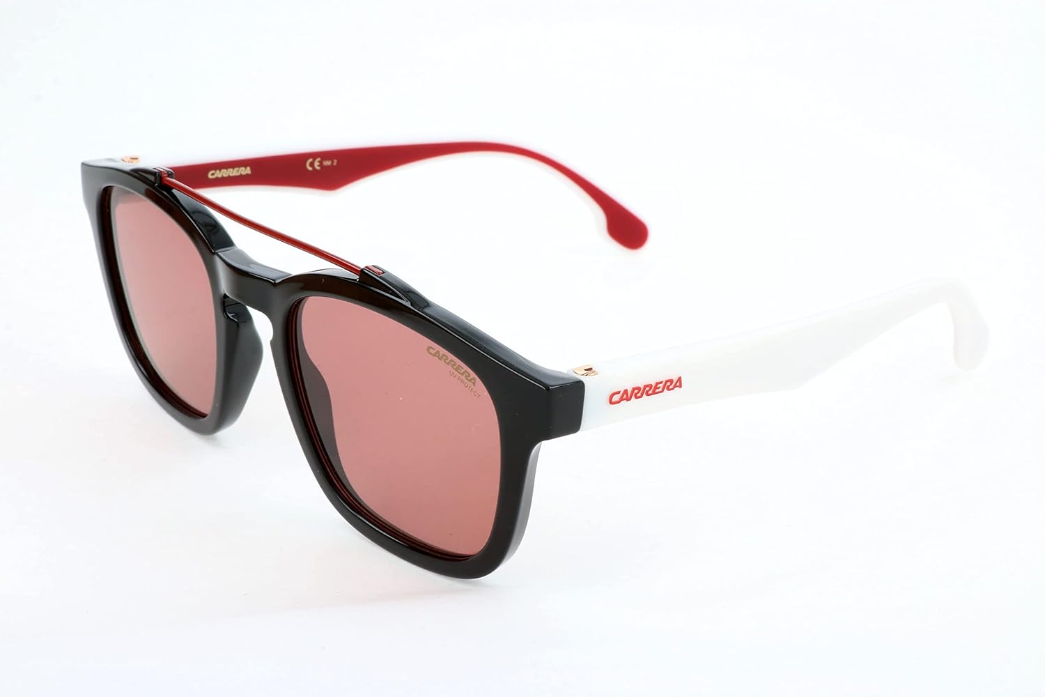 Carrera Sunglasses (Safilo Group) CA1011/S Square Sunglasses, Black/Burgunday, 52 mm