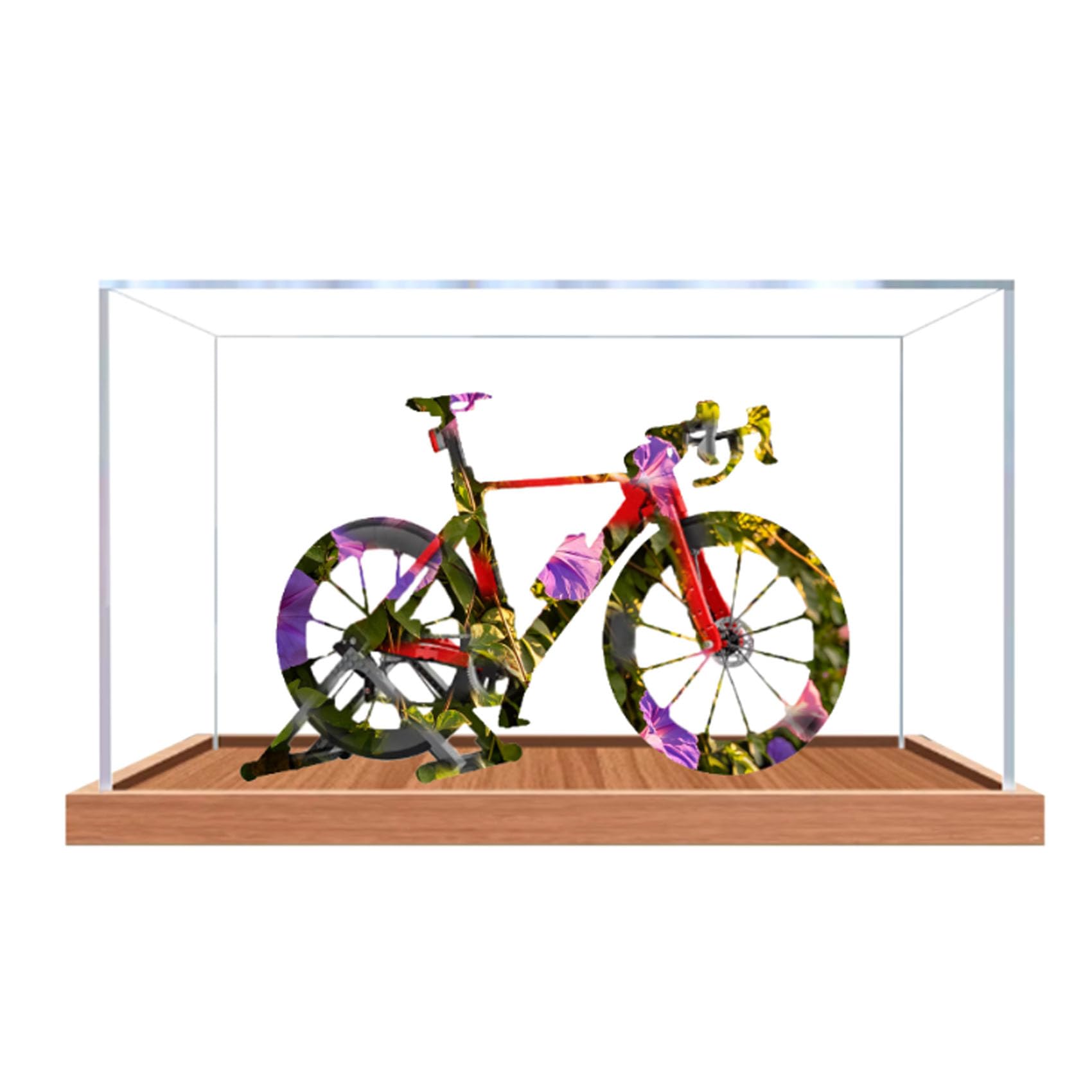 Acrylic Display Case for Le-go 11380 bicycle Model, Dustproof Display Box (display box only) (StyleB 3mm)