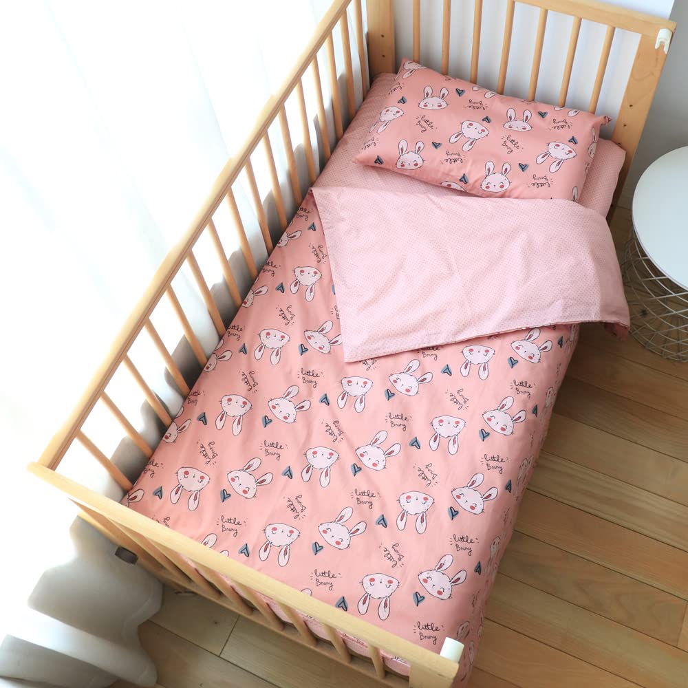 Emenpy 100 Cotton Crib Bedding Set for Infant Boys Girls