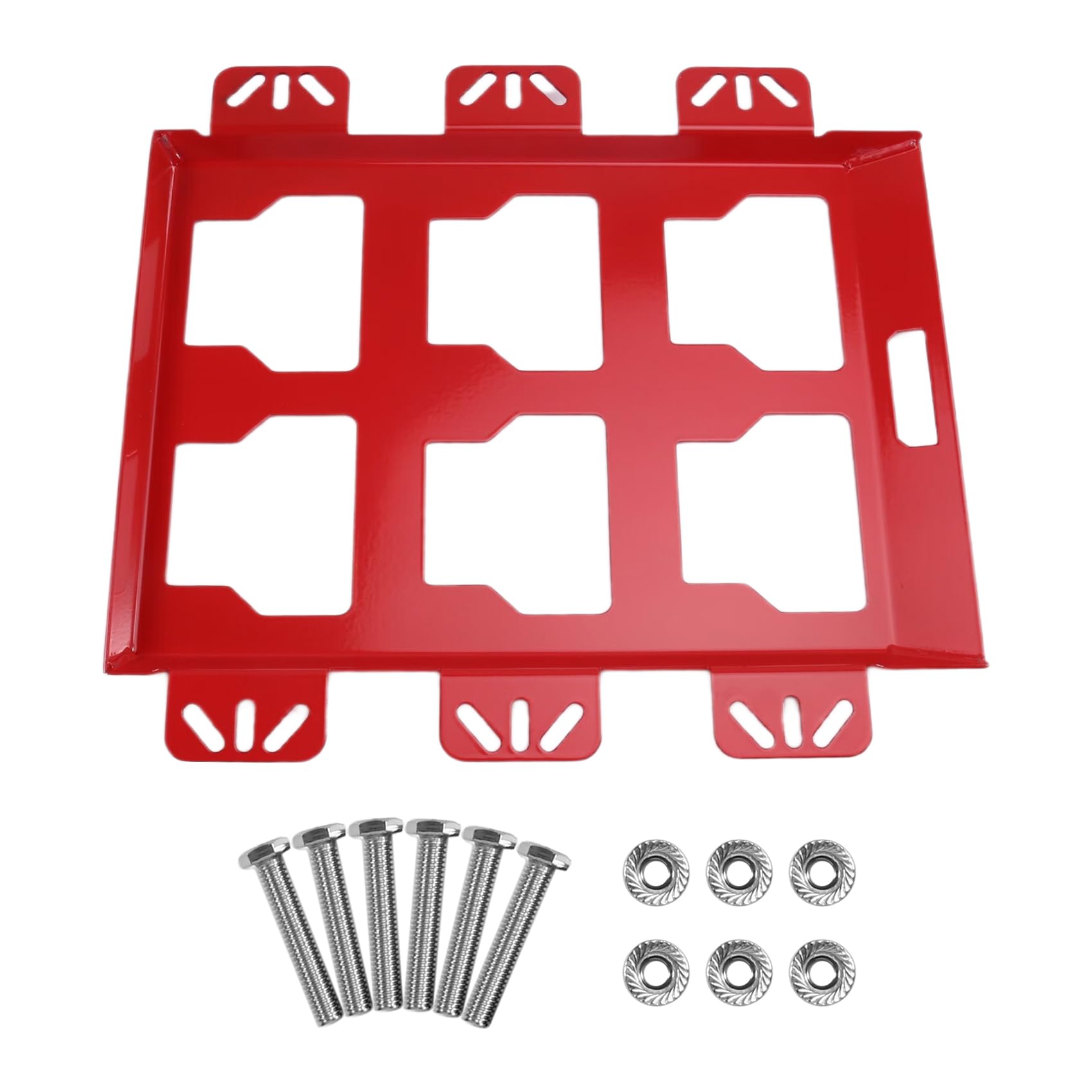 Boîtes à outils suspendues avec ce support mural rouge robuste