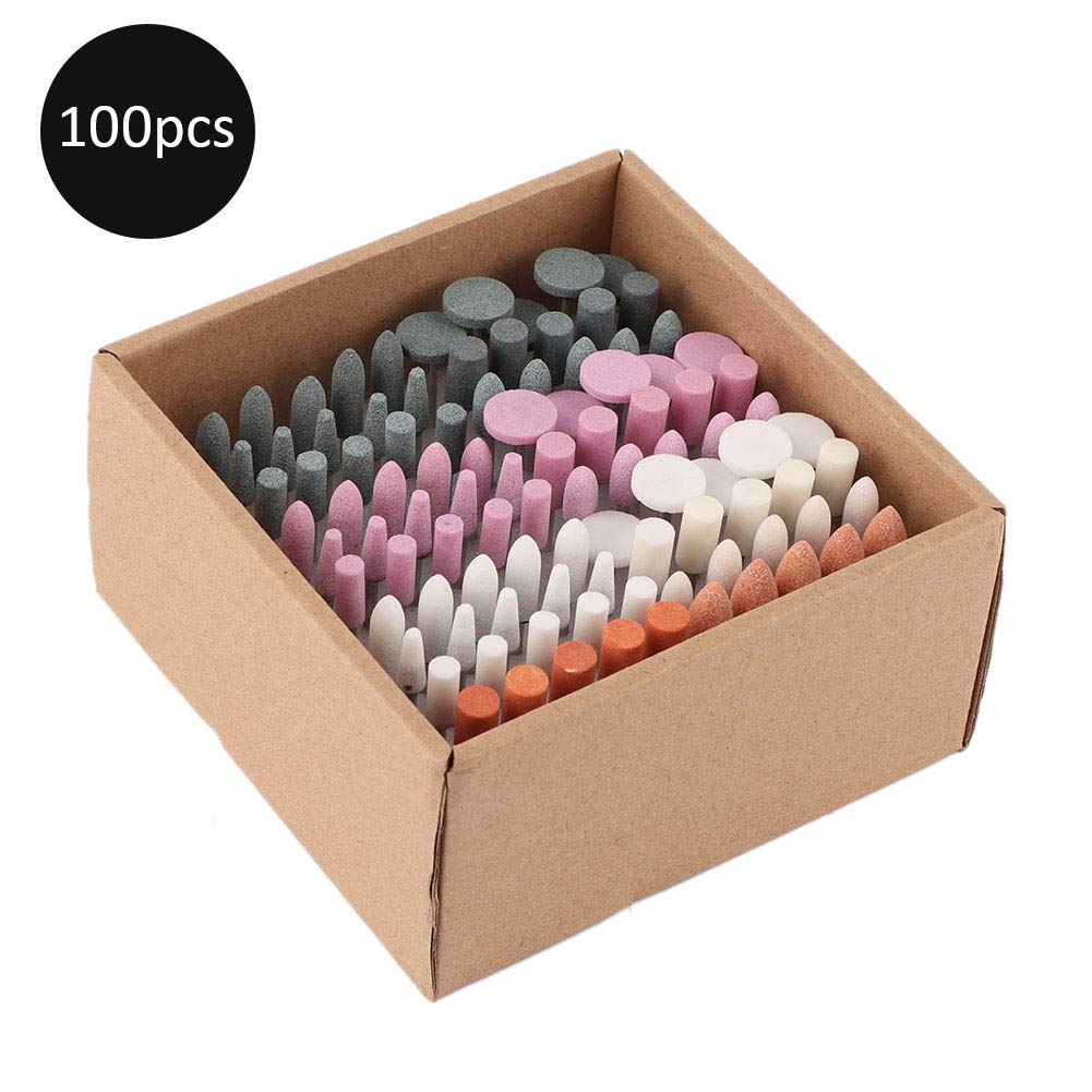 Juego de 100 brocas profesionales para taladro de uñas, herramienta de pulido de aleación de tungsteno para manicura y pedicura, compatible con pulidor eléctrico y taladro