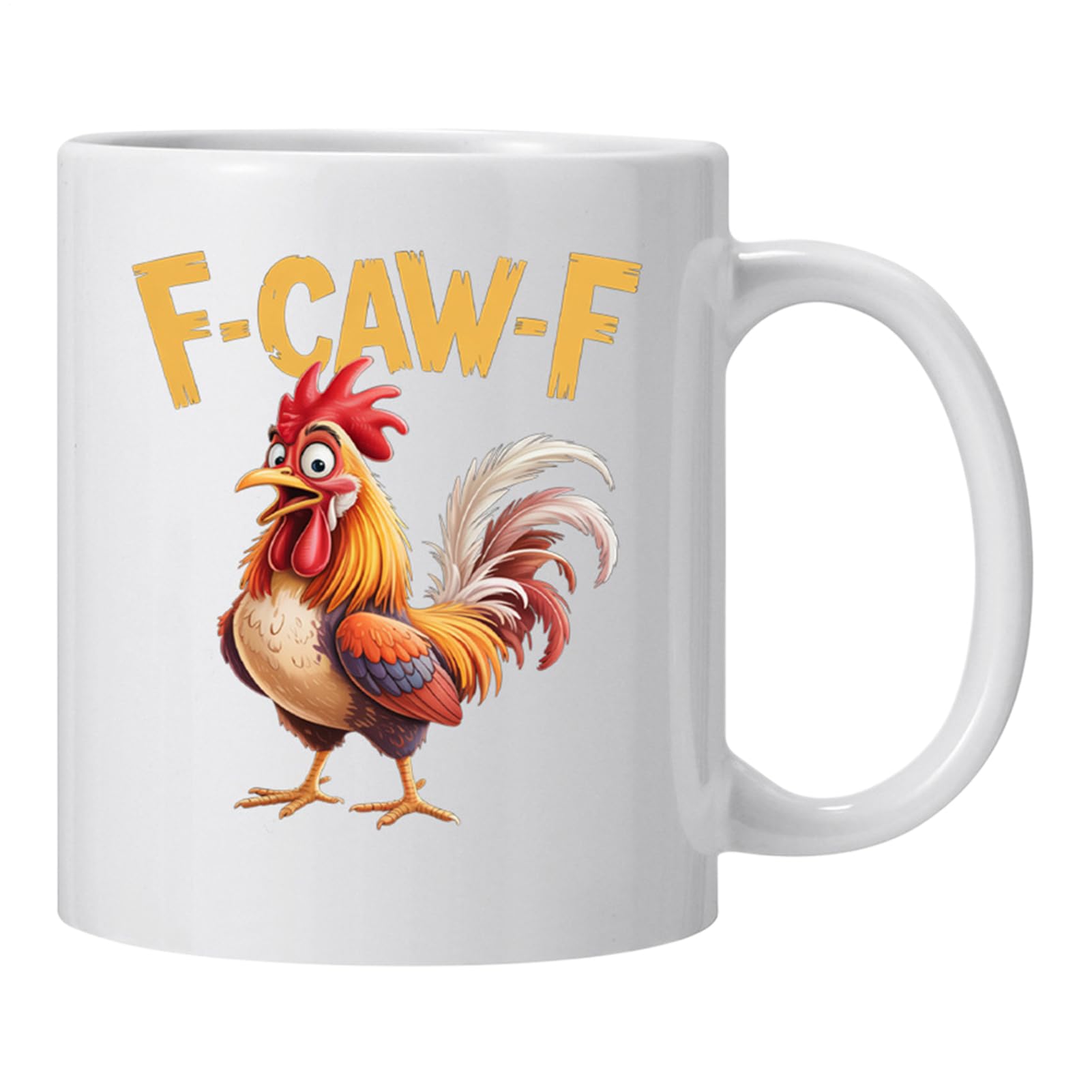 Taza de cerámica de pollo divertida de 325 ml: ideal para café, té y chocolate