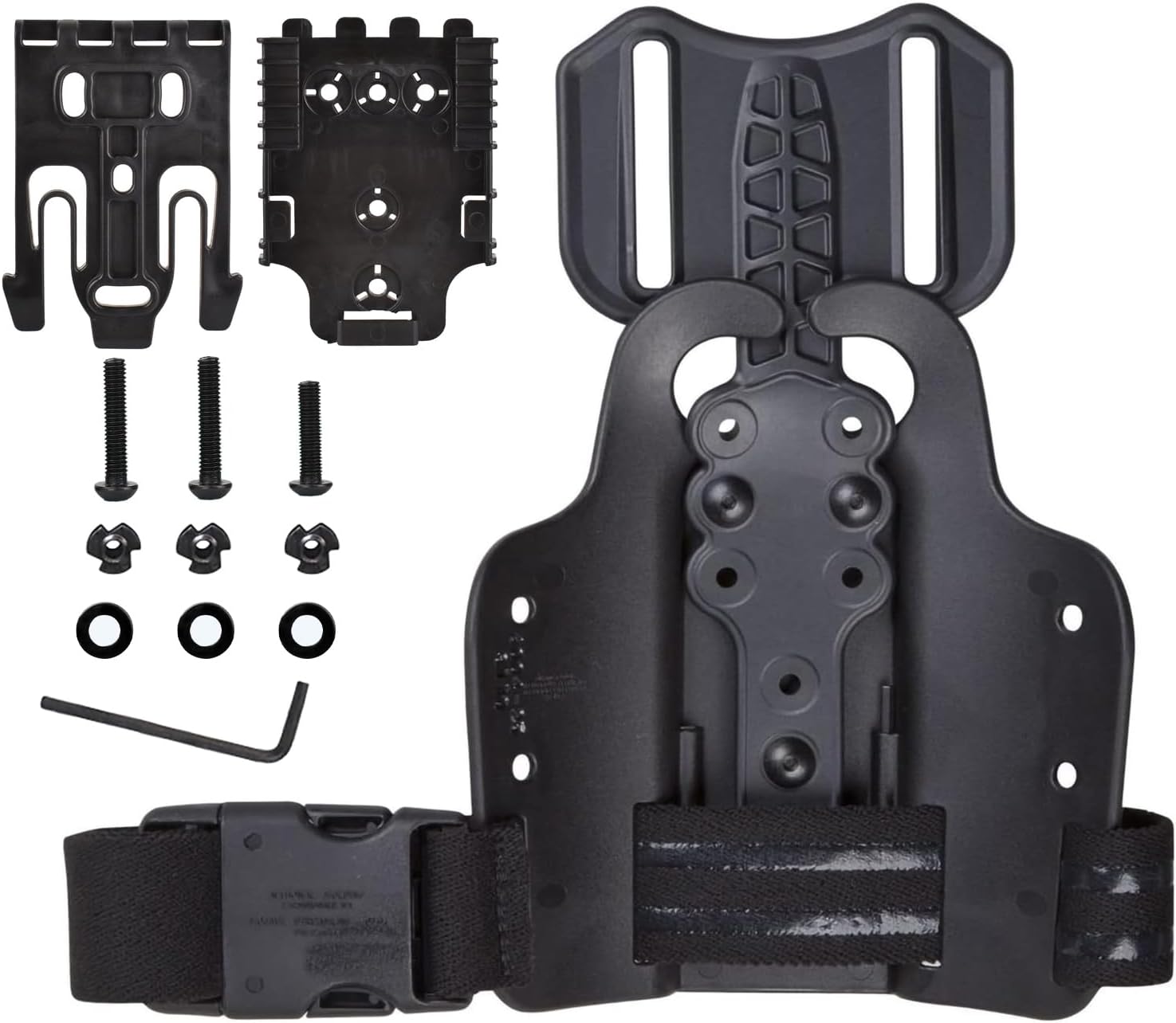 Drop Flex Adapter with Single Strap Leg Platform for Gun Holsters, Adjustable Thigh Holster 6004, Drop Leg Panel