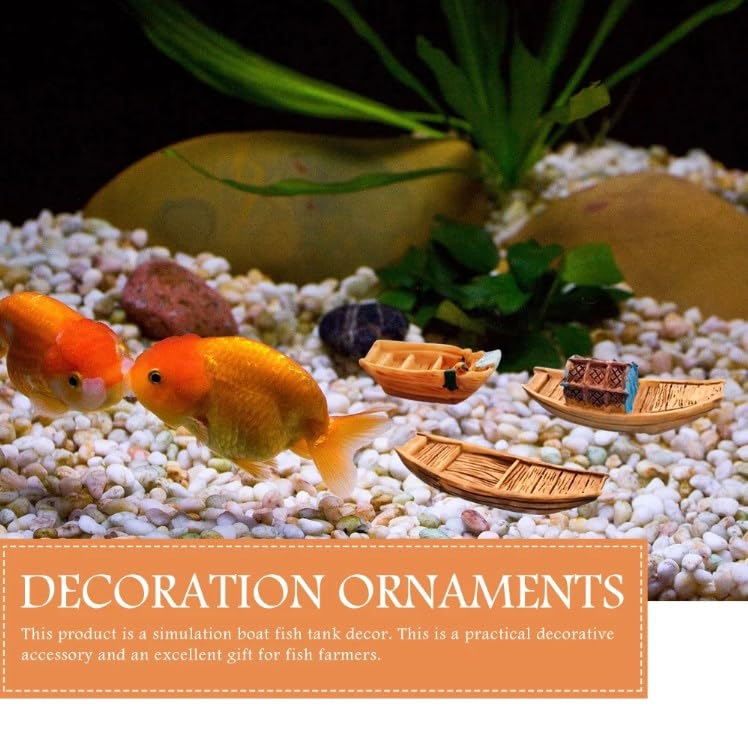 VICASKY Lot de 5 modèles de bateaux miniatures pour décoration d'aquarium, couleurs aléatoires, y compris VICASKY Lot de 5 modèles de bateaux miniatures pour décoration d'aquarium, couleurs aléatoires, y compris