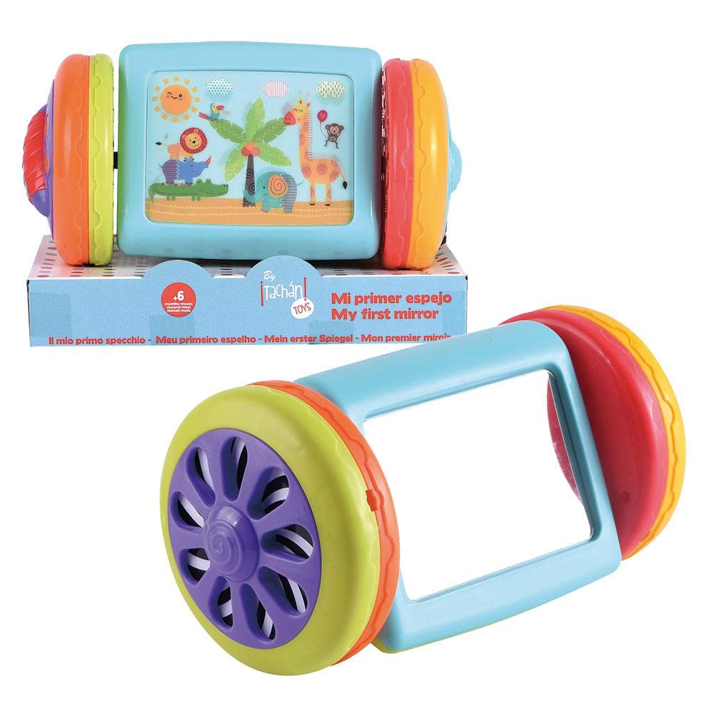 infunbebe - Mirror with Wheels and Activities. TACHAN Centers, Multi-Colour (782T00505)