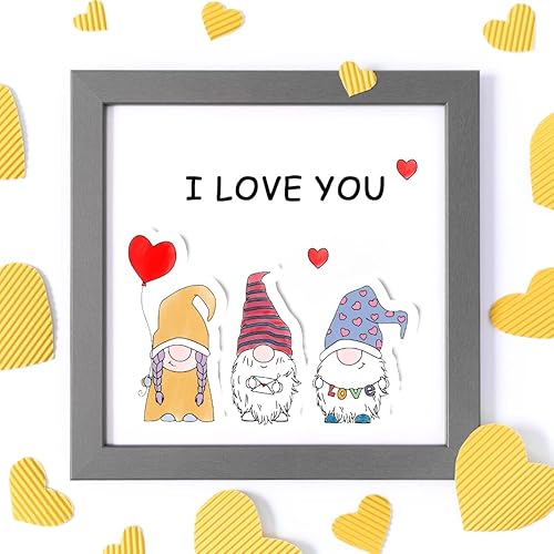 Miniatura 3 de Gnomos - Sellos y troqueles para hacer tarjetas, sello transparente de Papá Noel, troqueles de corte de Navidad, troqueles de corazón de graduación,