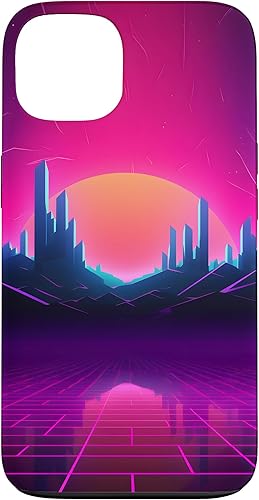 Miniatura 6 de Funda para iPhone 15 Synthwave City Retrowave 80s Vaporwave