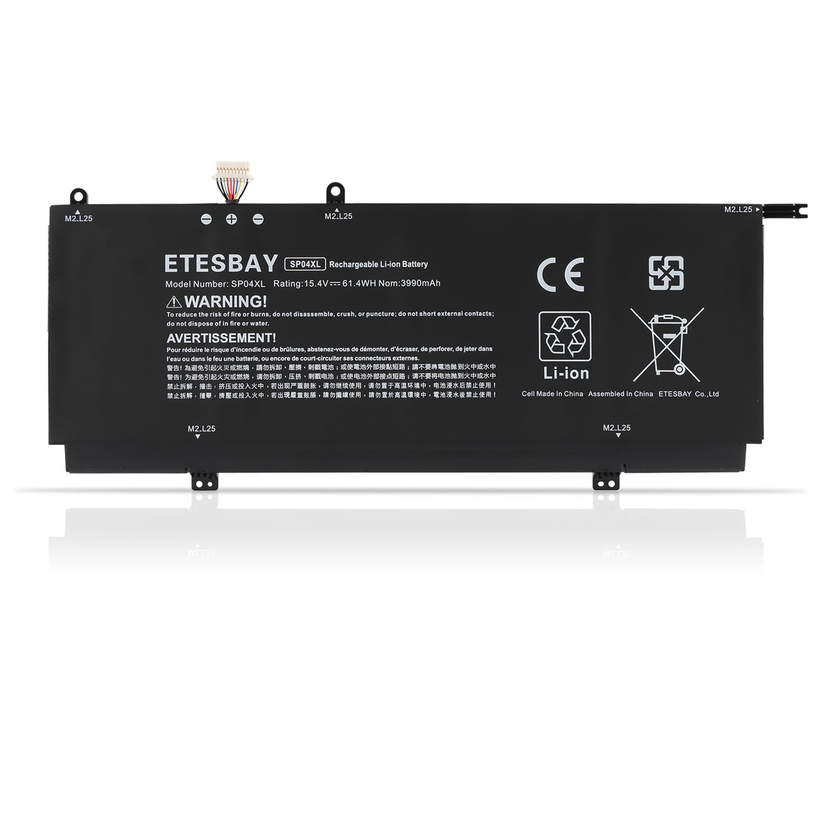 Amazon.com: ETESBAY SP04XL L28764-005 Battery Replacement for HP