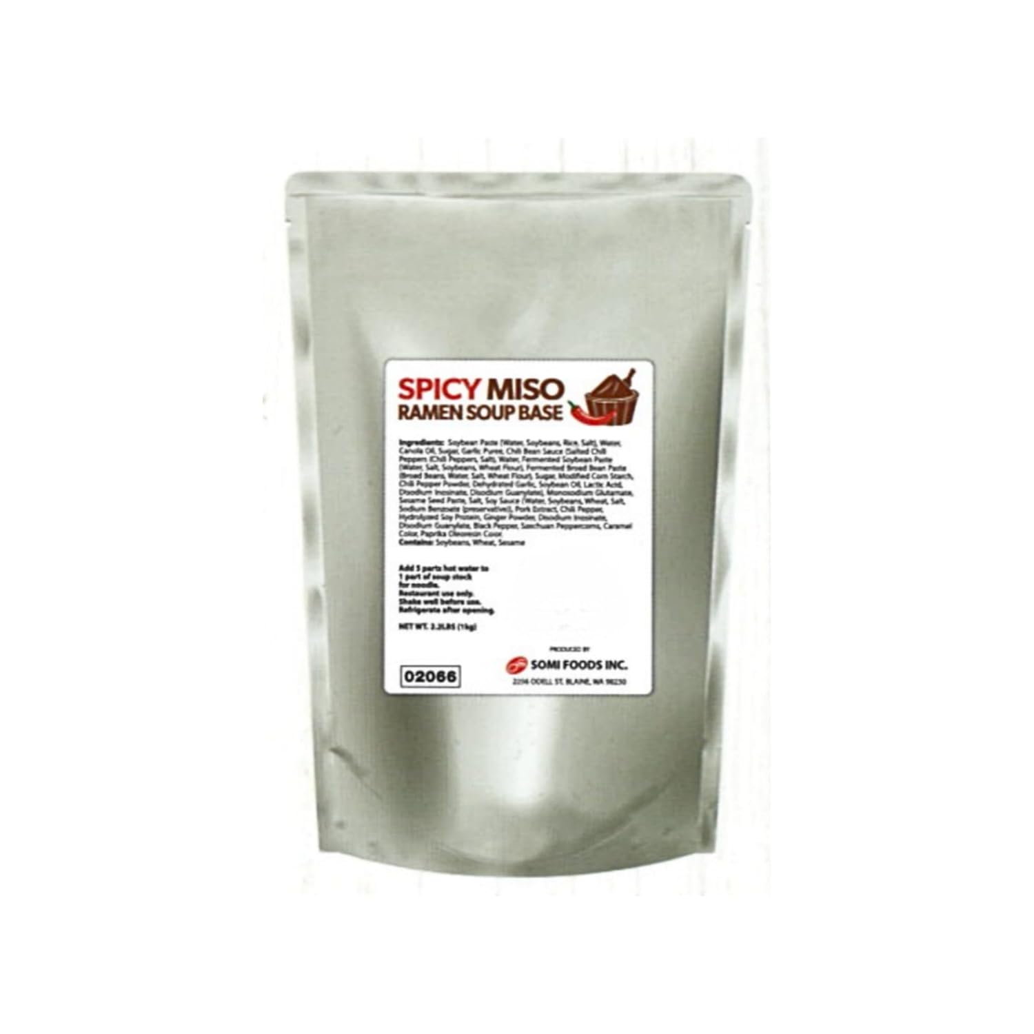 Japanese Vegan Paitan Ramen Soup Stock Base - 2.2 lbs (1 kg) - for Ramen Broth, Fried Rice, Stir Fry, Professional Grade Umami Stock