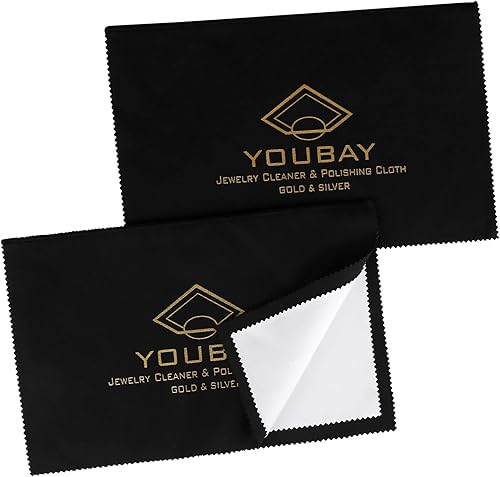 YouBay Paño de limpieza de joyas plateadas paño de pulido plateado para joyas en caja paño limpiador de joyas para removedor de deslustre paño de