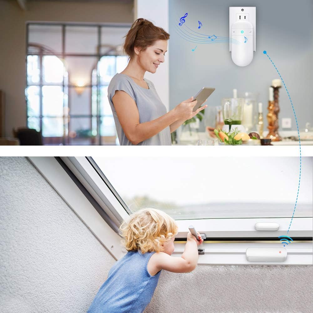 Secrui D017 Add-On Door Contact Sensor Unit (No Receiver) - White