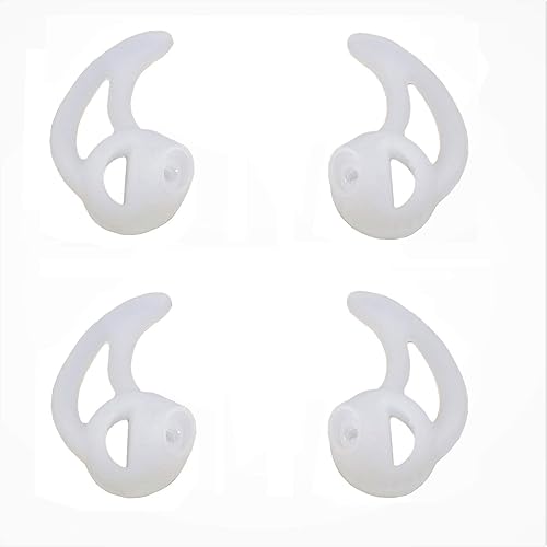 Molde de silicona para auriculares de radio bidireccional de repuesto para auriculares Earmold para vigilancia, policía, tubo de bobina (2 pares de