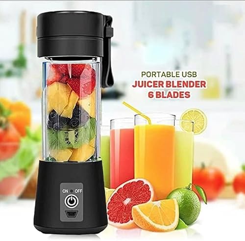 Miniatura 3 de Licuadora portátil, licuadora personal para batidos y batidos, batido de batido para cocina, licuadoras de tamaño personal con USB recargable, 12.8