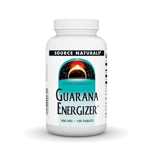 Source Naturals Guarana Energizer Caffiene and Energy* - 900 mg,100 Tablets