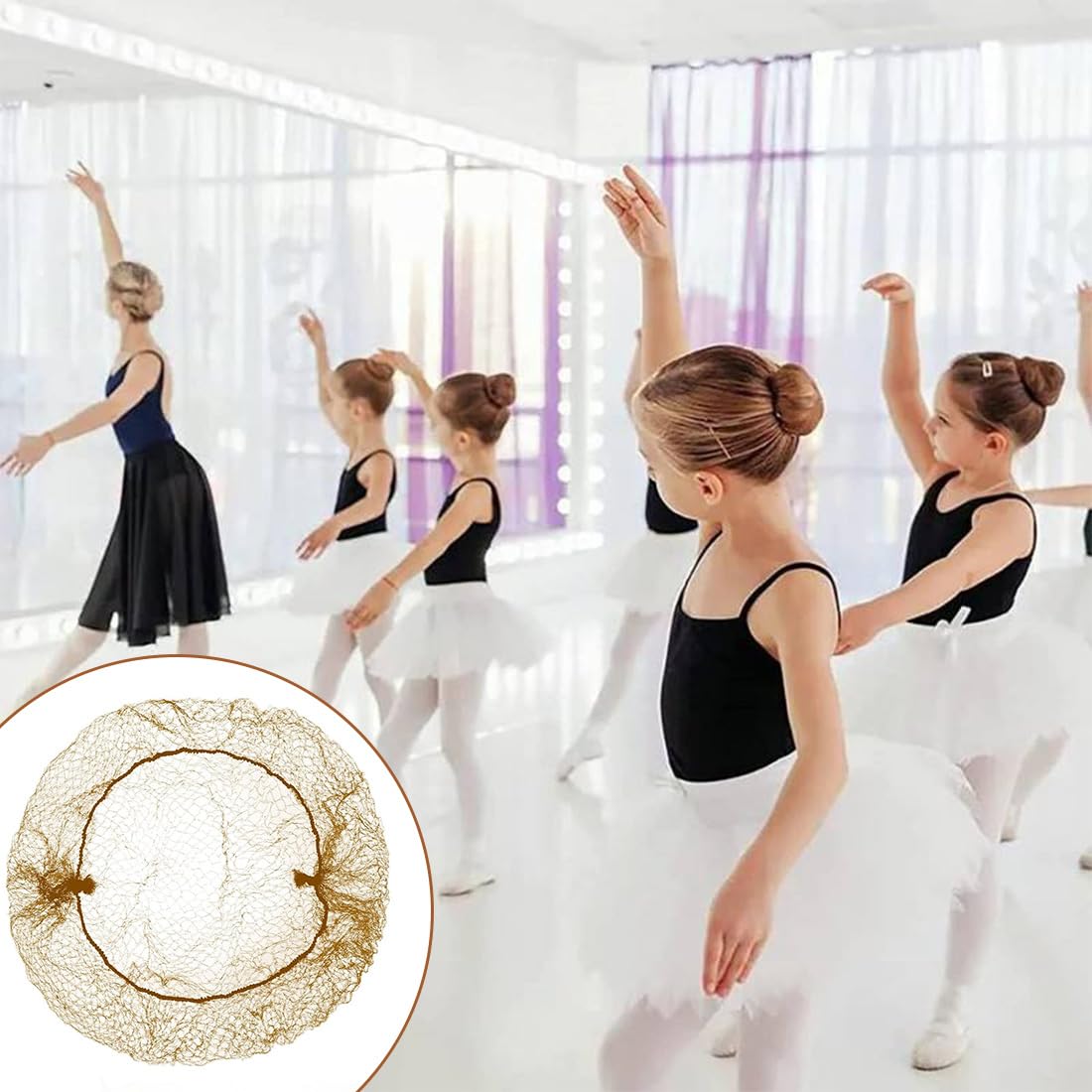 30 Retine per Capelli Chignon Bambina Elastiche - Invisibili e Marroni. Ideali per Infermiere, Ballerini e Hostess di Compagnie Aeree. Scegli la comodità e lo stile con le nostre Retine per Capelli.