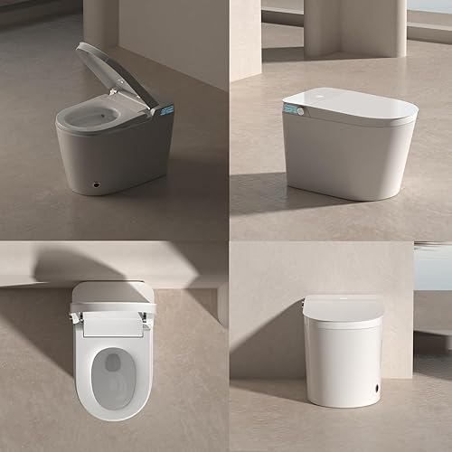 Miniatura 6 de Bidé inteligente inodoro con descarga automática, asiento calentado, control remoto (AZT706WB01)