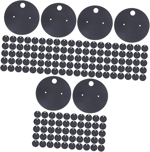 ABOOFAN 300 Uds en blanco de la tarjeta kraft titular de la joyería tarjetas colgantes pendientes tarjetas tarjetas pendientes etiquetas de papel