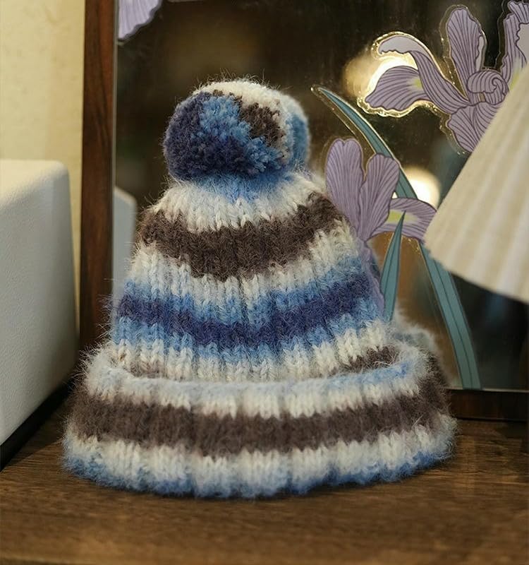 2/4/6 Rollos de Hilo de Mezcla de Lana de Peso Medio de 100 g, Hilo de Lana Variegado para Tejer a Mano, para Bufandas, Gorros, Suéteres y Mantas de Ganchillo DIY