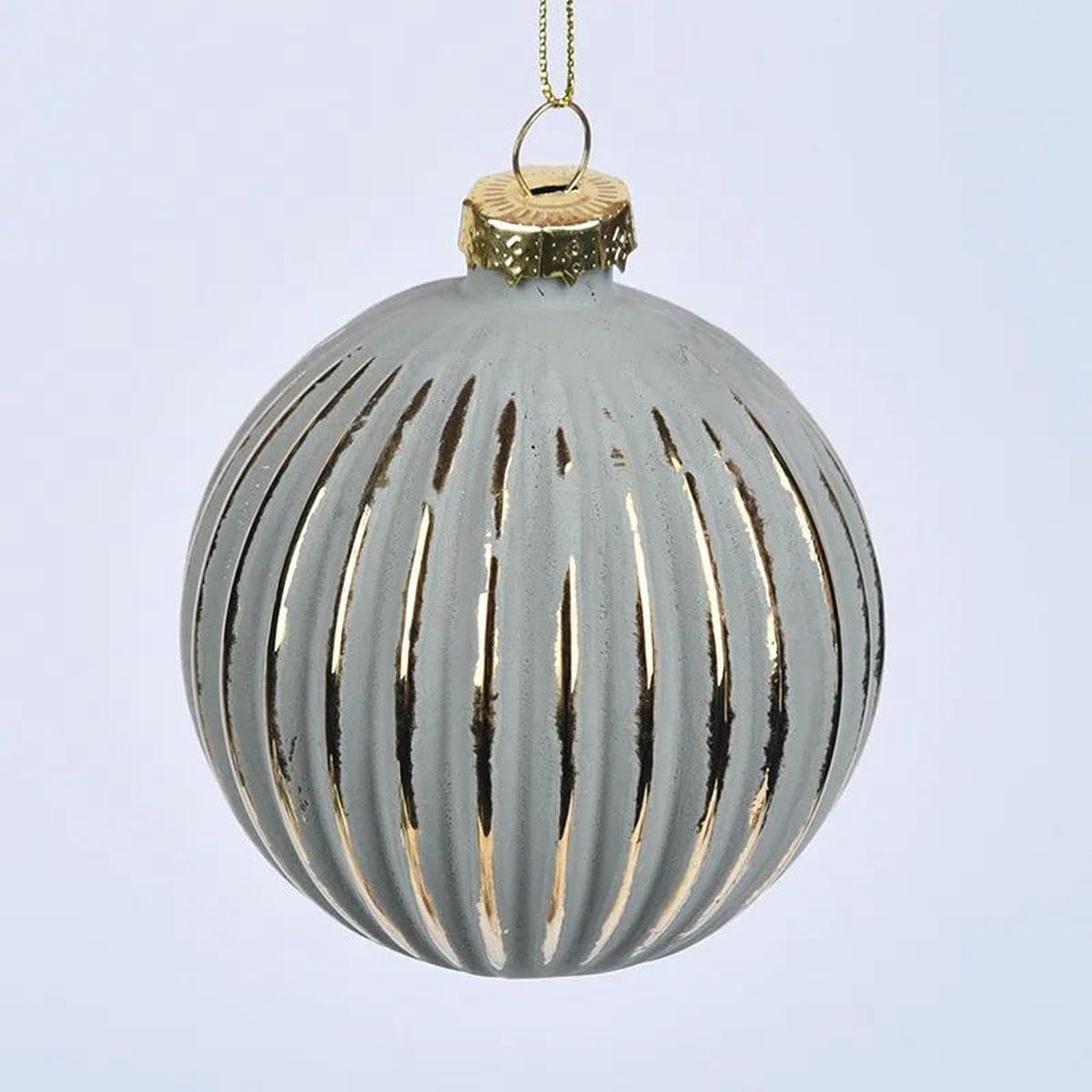 4 Piezas de Adornos de Bolas de Navidad Retro, Bolas de Cristal, Decoraciones para árboles de Navidad de Año Nuevo, Bola de Cristal, 3-8cm