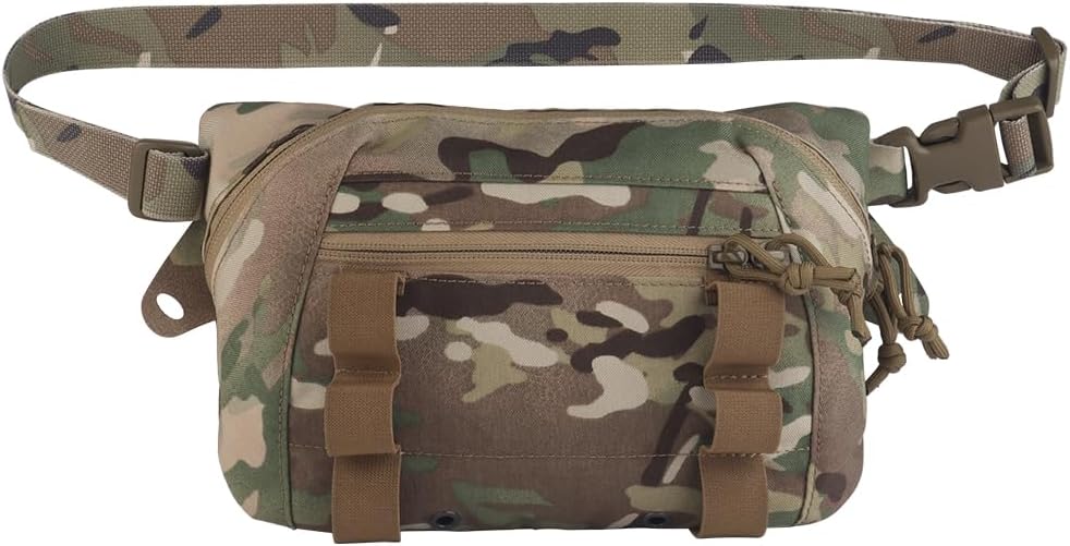 Tactical Drop Pouch Fanny Pack,Utility EDC Large Multi-Purpose Waist Bags for Tactial Vest Chest Rig