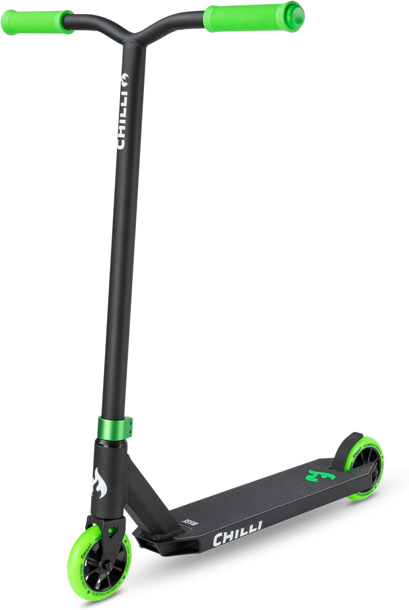 Chilli Base - Quality Freestyle Extreme Intermediate and Beginner Stunt Scooter for Ages 6+, 110 mm Wheels, HIC Compression System