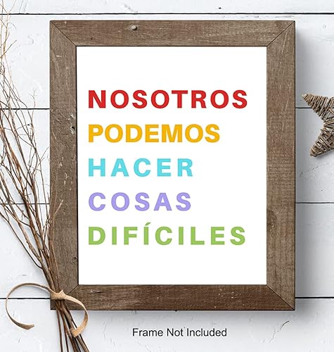Miniatura 8 de Classroom Family Wall Art & Decor - Bedroom Decor Decoraciones Para Ninos - Teacher Supplies - Inspirational Motivational poster for Spanish Latino